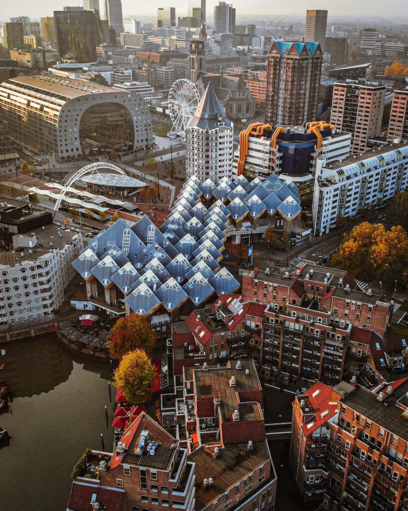 Rotterdam-skyline-drone-photography