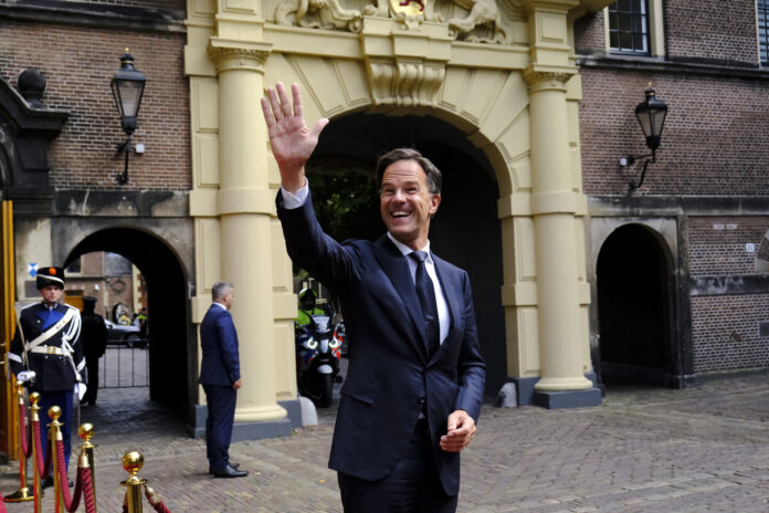 PM Mark Rutte Waving
