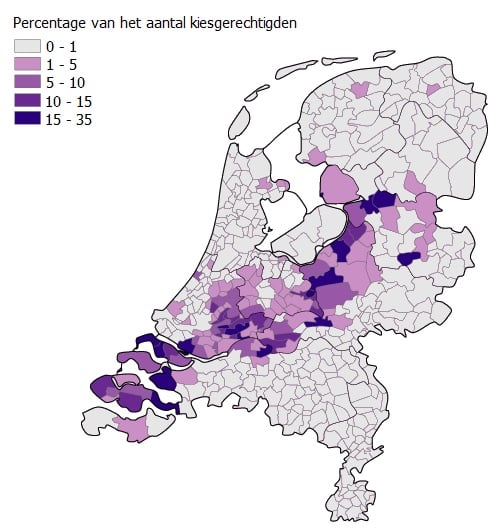 graphic-of-SGP-votes-in-the-bible-belt-netherlands
