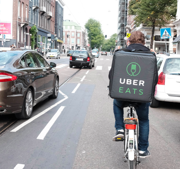 uber eats bike delivery pay