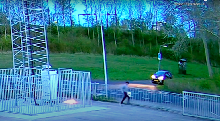 Police release video of arsonist who set fire to Groningen radio tower