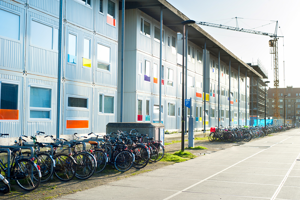 Photo-of-student-housing-containers-in-Amsterdam