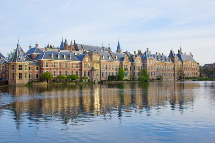 Photo of the Binnenhof (Dutch Parliament building) in the Hague, the Netherlands.