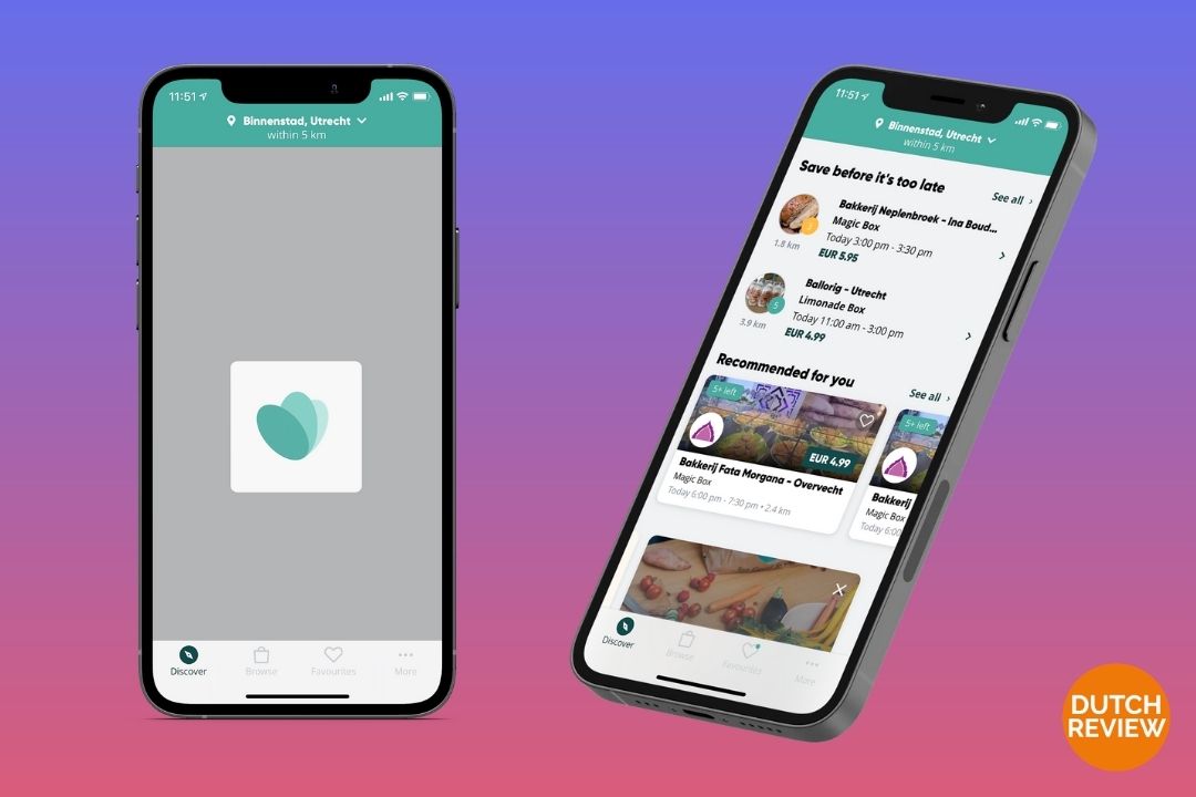 Too-Good-To-Go-app-on-a-Dutch-phone