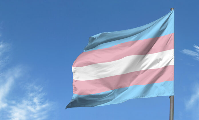 transgender-flag-against-blue-sky
