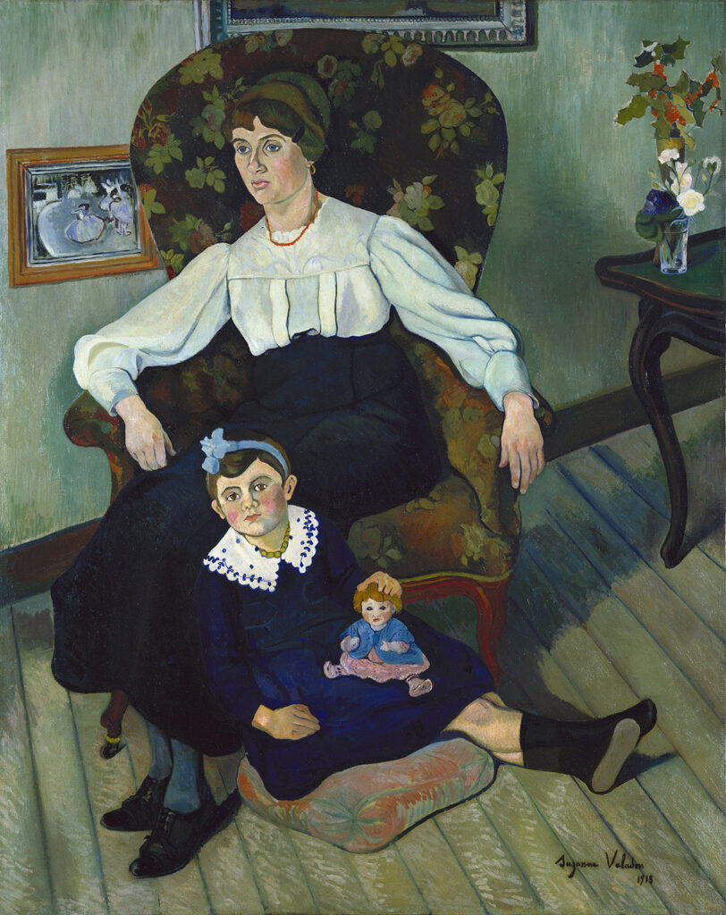 portrait-of-marie-coca-and-her-daughter-art-by-Suzanne-Valadon