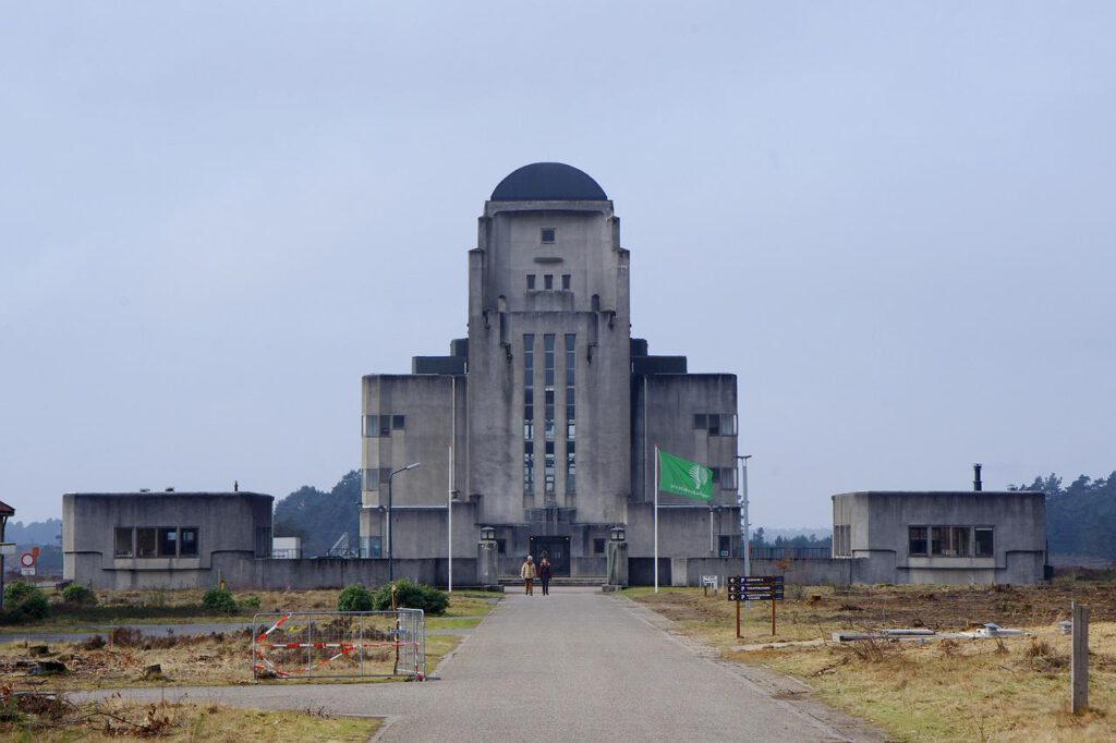 photo-main-entrance-abandoned-radio-station-kootwijk-a-hidden-gem-in-the-Netherlands