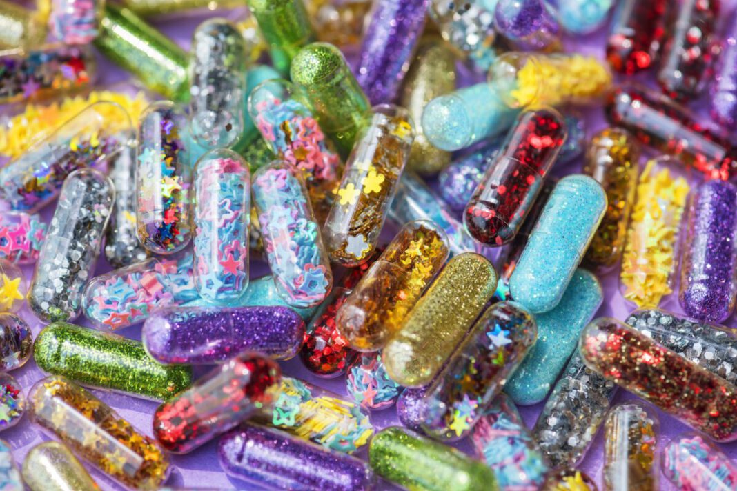 photo-of-glitter-pills-ecstasy-drugs