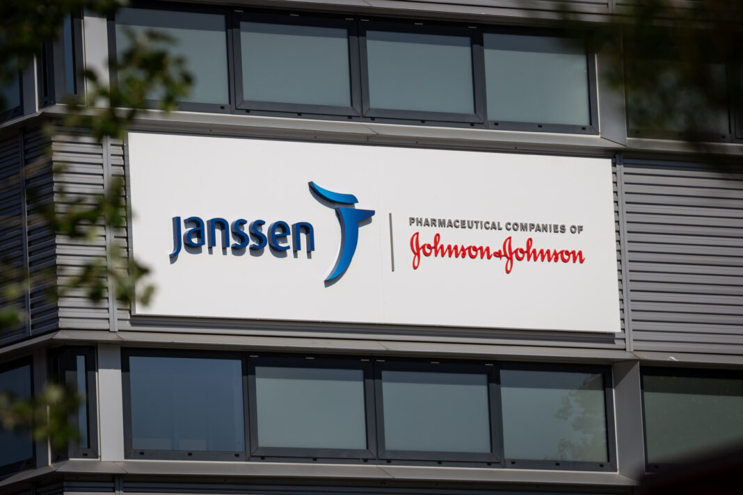 Photo-of-Janssen-Johnson-&-Johnson-logo-on-building