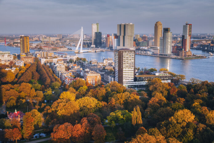 rotterdam-skyline-from-above-in-autumn