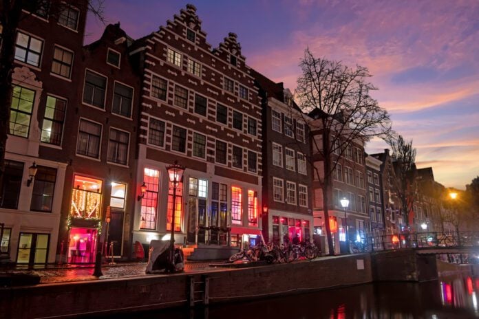 photo-of-houses-in-amsterdams-red-light-district