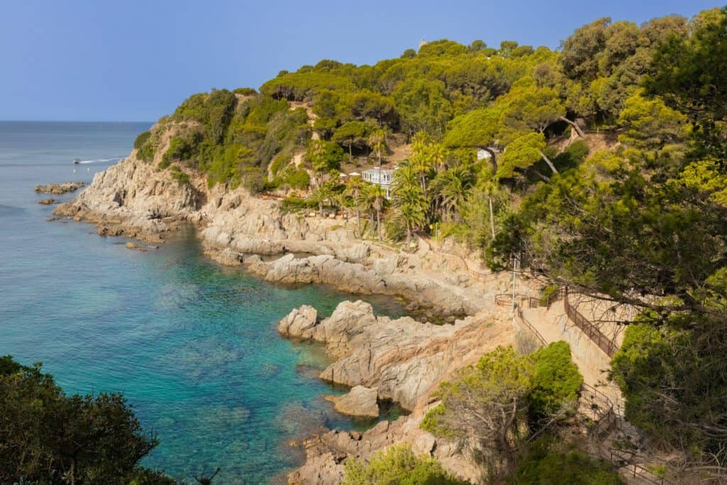 rocky beach in spain