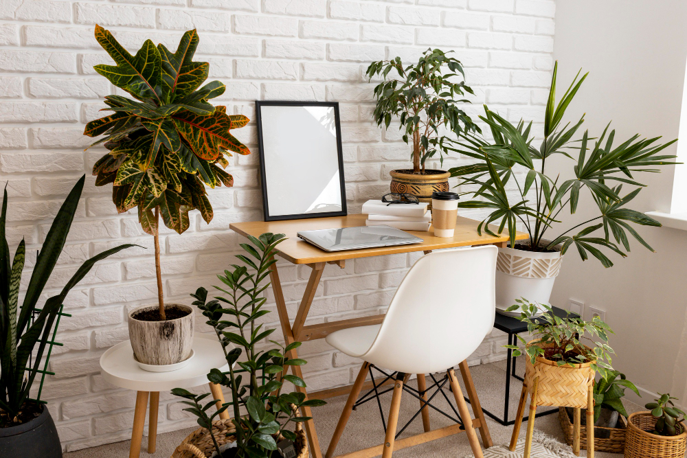 home-office-with-many-plants