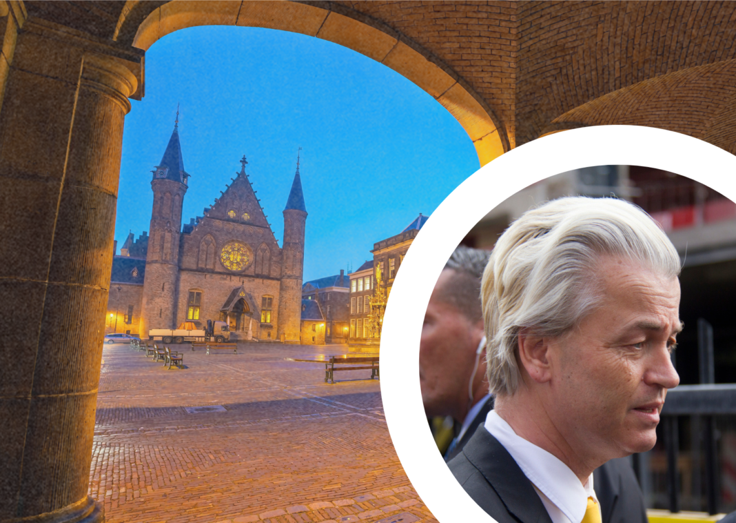 composite-image-of-de-binnenhof-government-building-and-geert-wilders