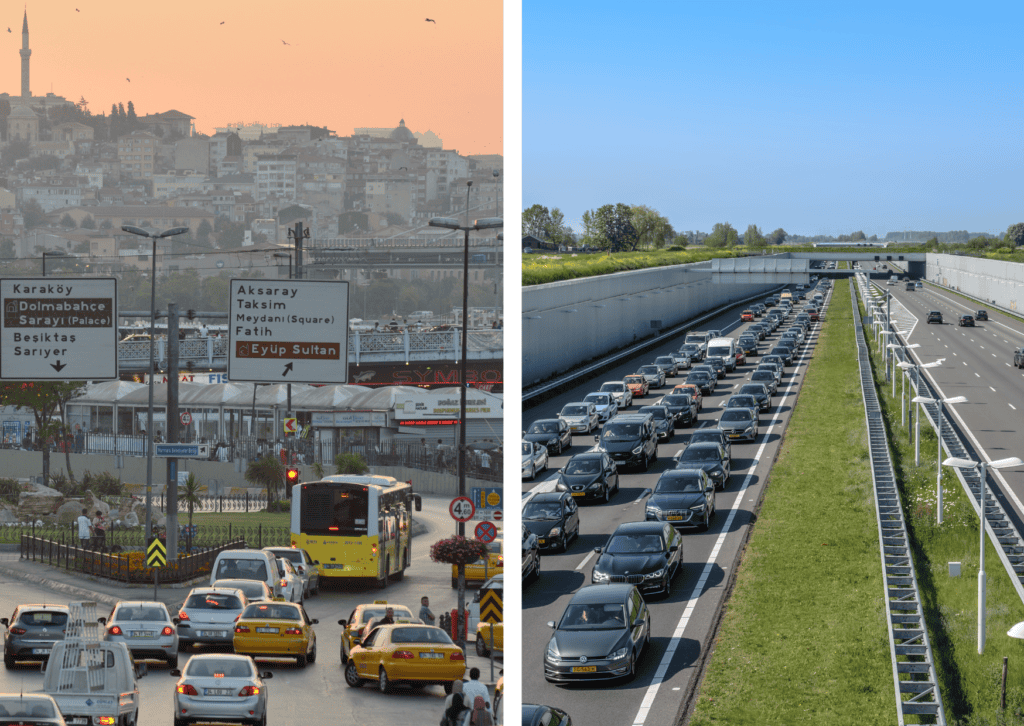 composite-image-of-turkish-roads-compared-to-dutch-roads-traffic