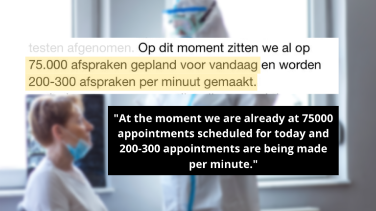 Dutch COVID-19 test centres SLAMMED with requests: 200-300 bookings per minute