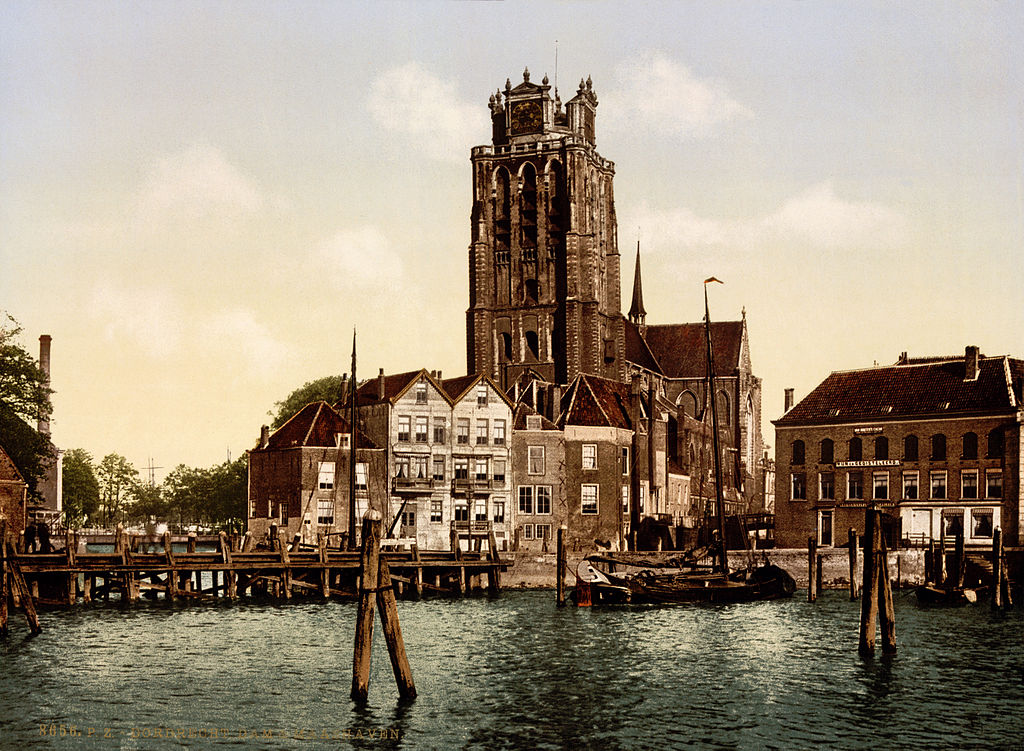 old-photograph-dam-and-maashaven-dordrecht-1890-1900
