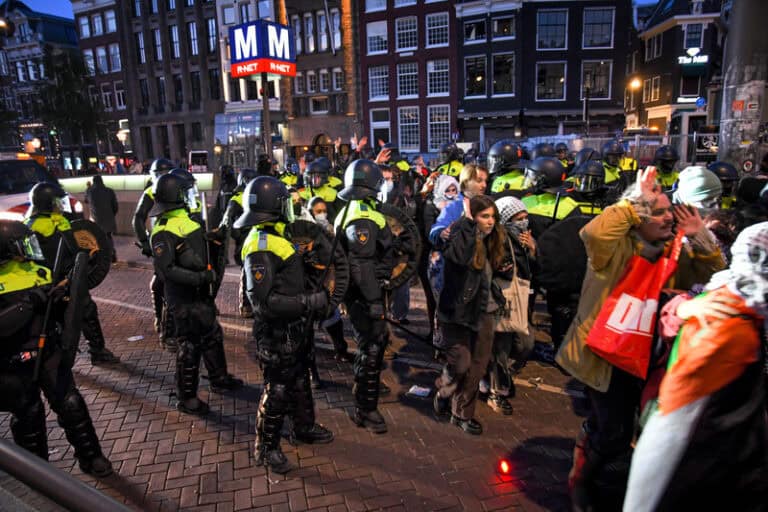 Amsterdam pro-Palestine protests: Government considers stripping protesters of passports as police amps up violence