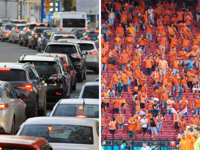 dutch-fans-traffic-jam-football-world-cup