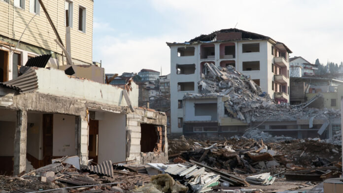 Earthquake-2023-in-Turkey-ruined-houses-after-a-massive-earthquake
