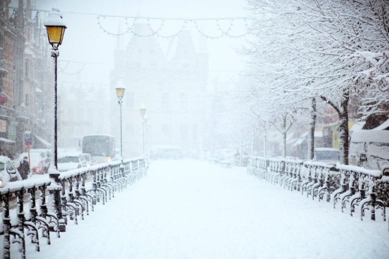 winter in Amsterdam - snow