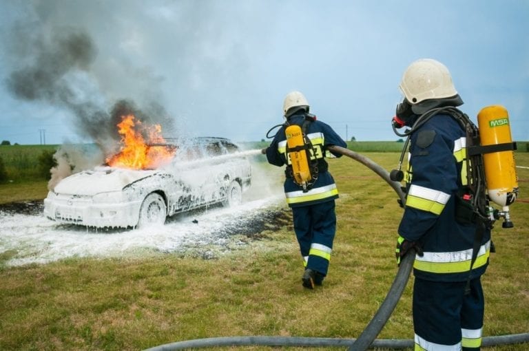 Number of car fires increased by 45 percent in five years
