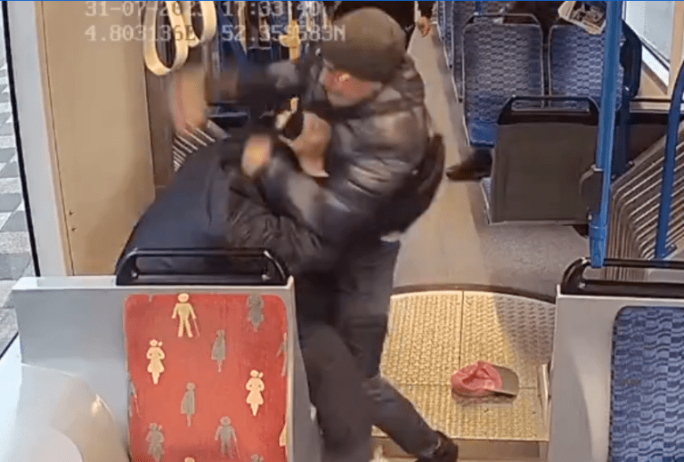 Man brutally beaten on Amsterdam tram in random attack: footage released