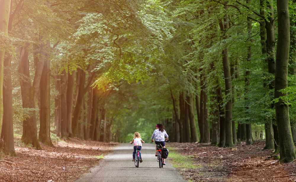 photo-of-a-little-girl-biking-with-mom-in-the-Netherlands