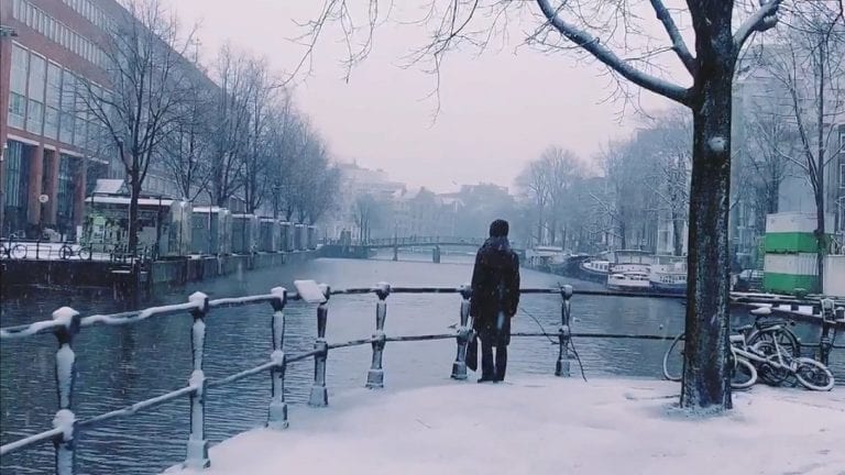 This video of a snowy Amsterdam is the best thing you will see today