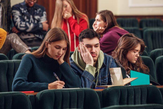 group-of-students-looking-upset-in-a-lecture