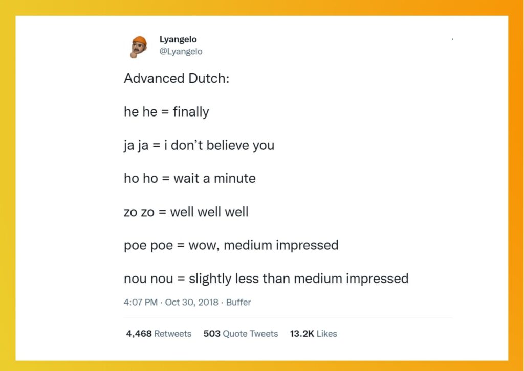 graphic-of-tweet-showing-advanced-dutch-two-syllable-words