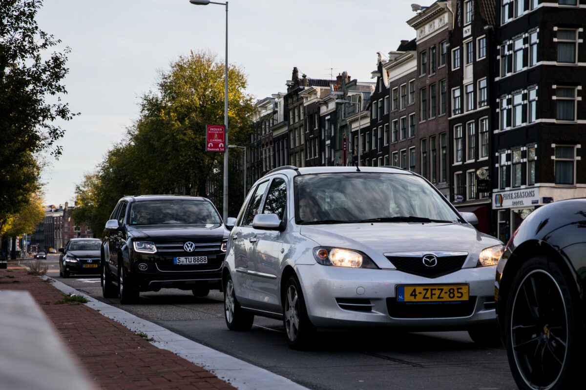 Photo-of-cars-waiting-in-traffic-Amsterdam-Netherlands