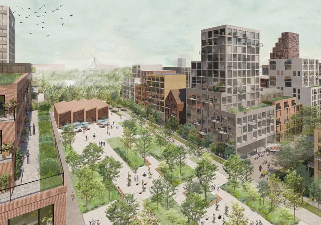 mock-up-image-of-merwede-the-largest-car-free-city-zone-in-the-netherlands