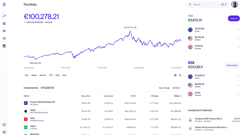 lightyear-investment-app-home-screen-open-on-laptop-overview-of-investment-portfólio-e-fundos