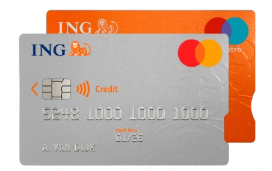 ING-credit-card-silver-on-top-of-an-orange-ING-credit-card