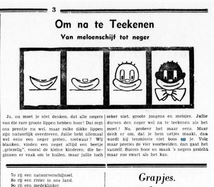 Pre-war Dutch newspaper cartoon.