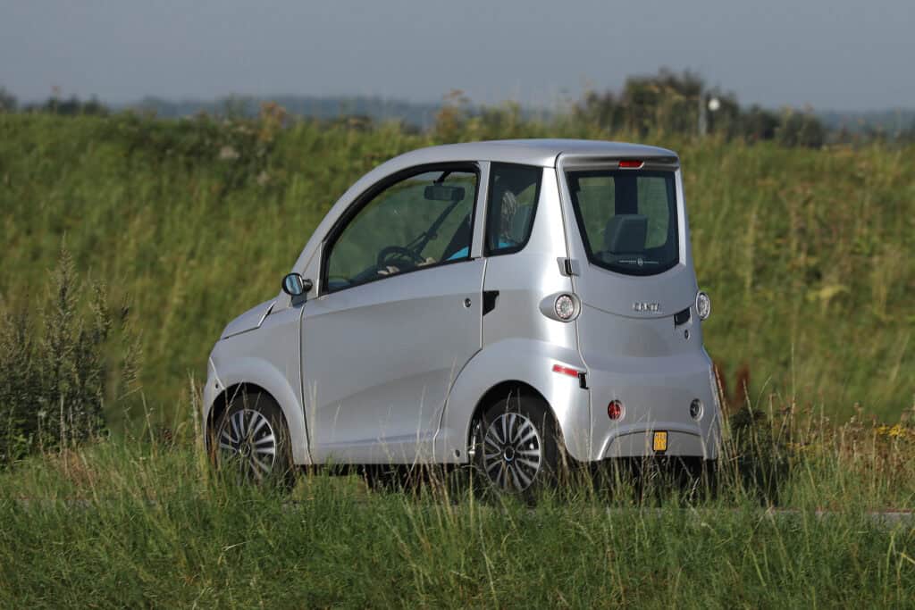 photo-of-moped-car-a-type-of-tiny-car-in-the-Netherlands