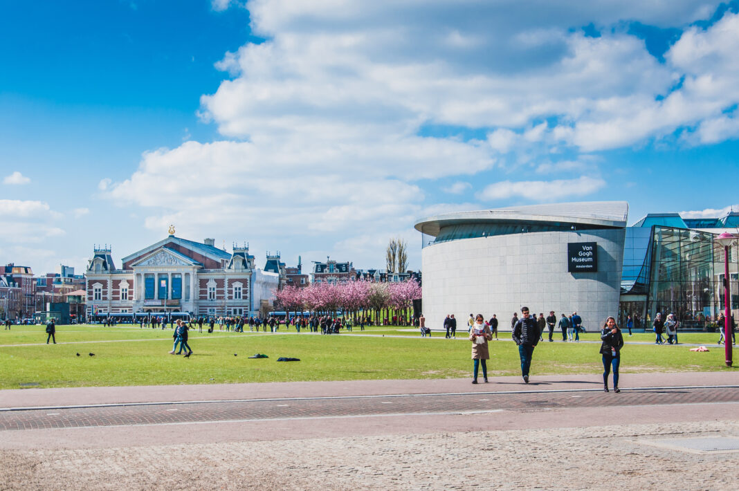 Museumplein-with-the-Van-Gogh-museum-and-the-Concertgebouw-in-Amsterdam-the-Netherlands