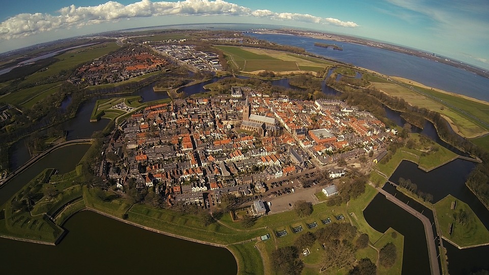 photo-of-the-city-Naarden-in-the-Netherlands-from-above