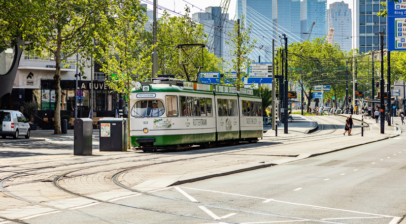 old-fashioned-tram-driving-through-rotterdam-city-centre-netherlands