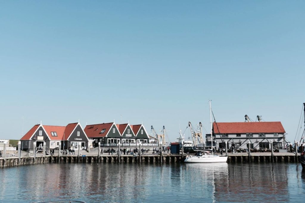 Oudeschild-harbour-from-the-water-in-Texel-the-netherlands