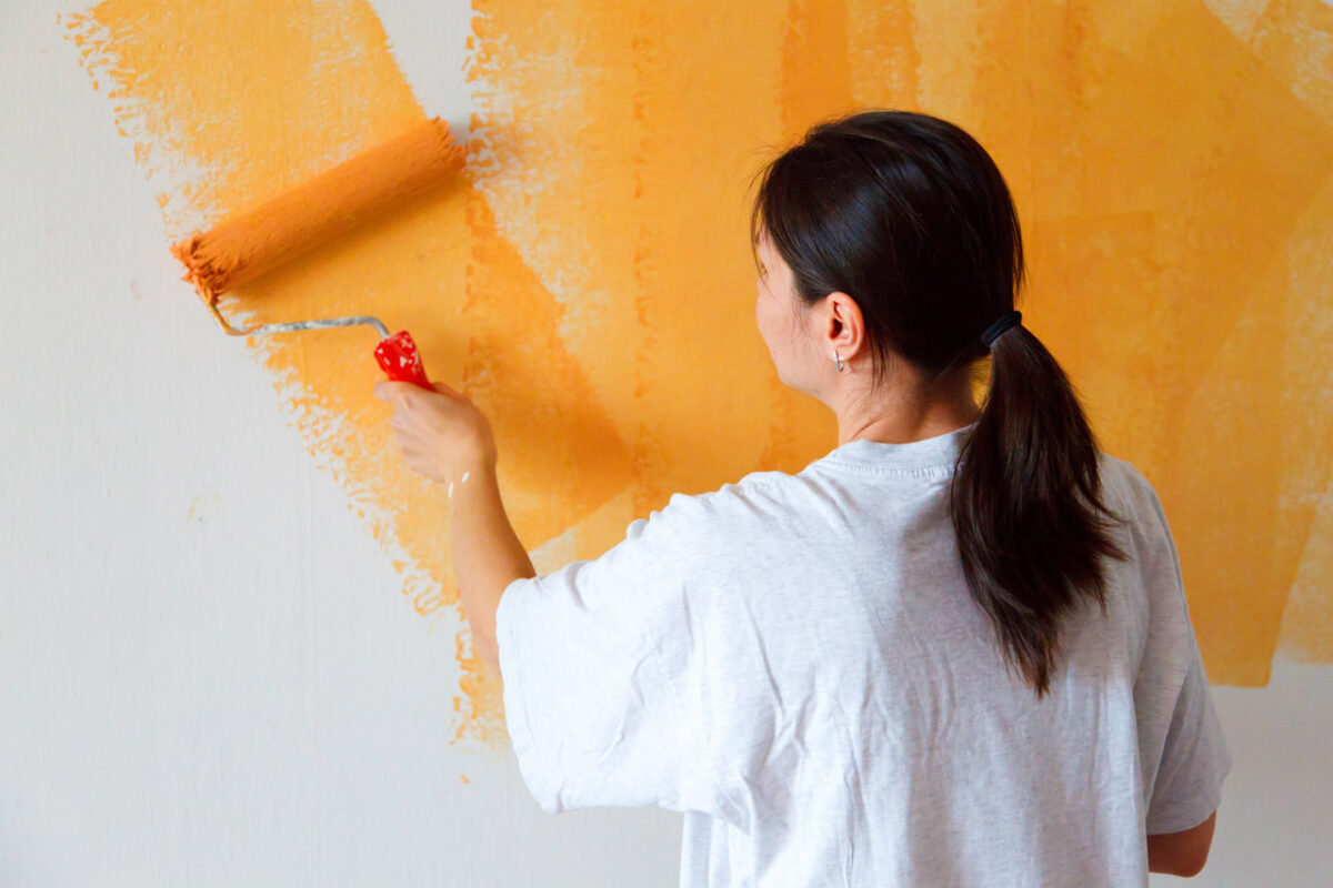 painting orange