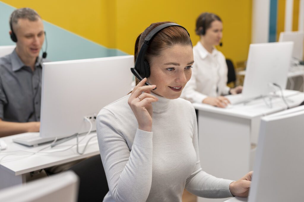 photograph-of-a-call-centre-center-employee-assisting-a-customer