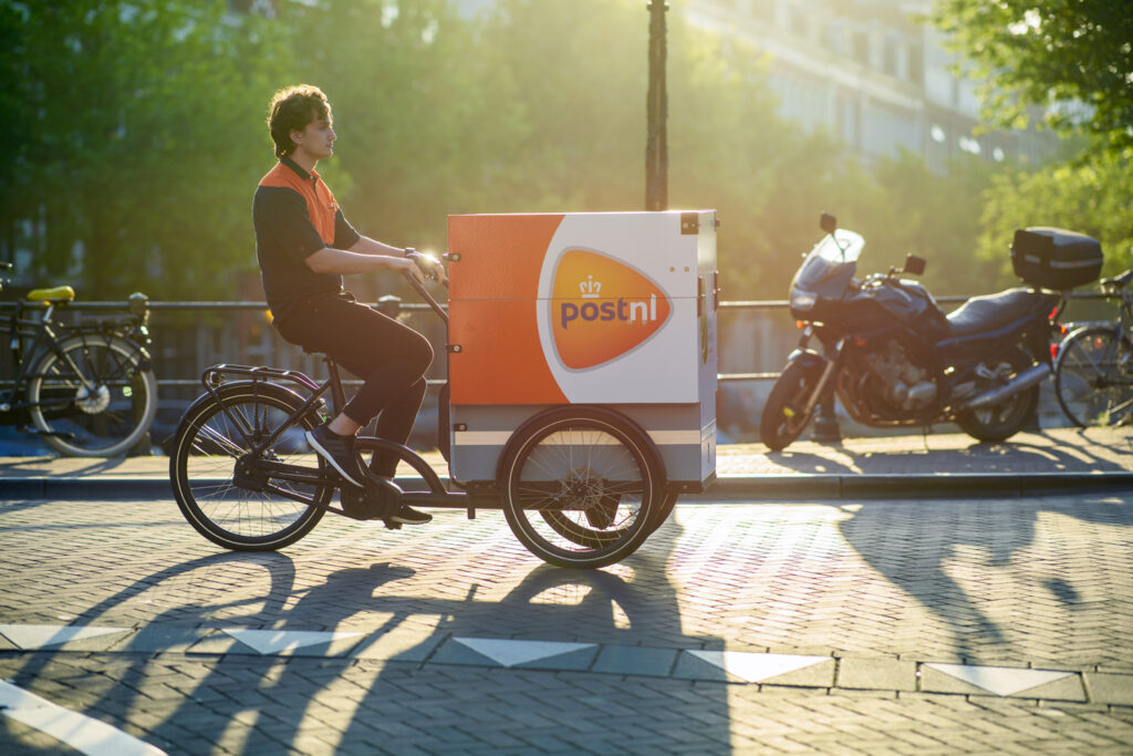 photo-of-postnl-delivery-bike-on-dutch-streets