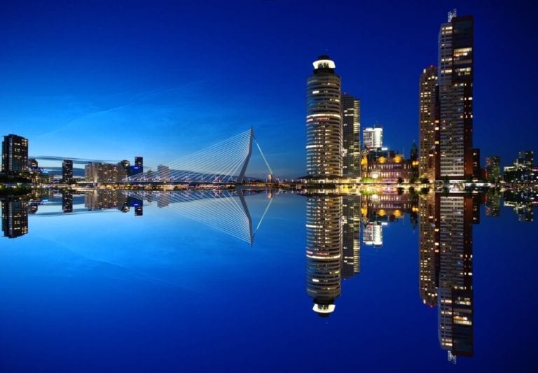 View-of-rotterdam-skyline-with-the-erasmus-bridge-buildings-and-the-river