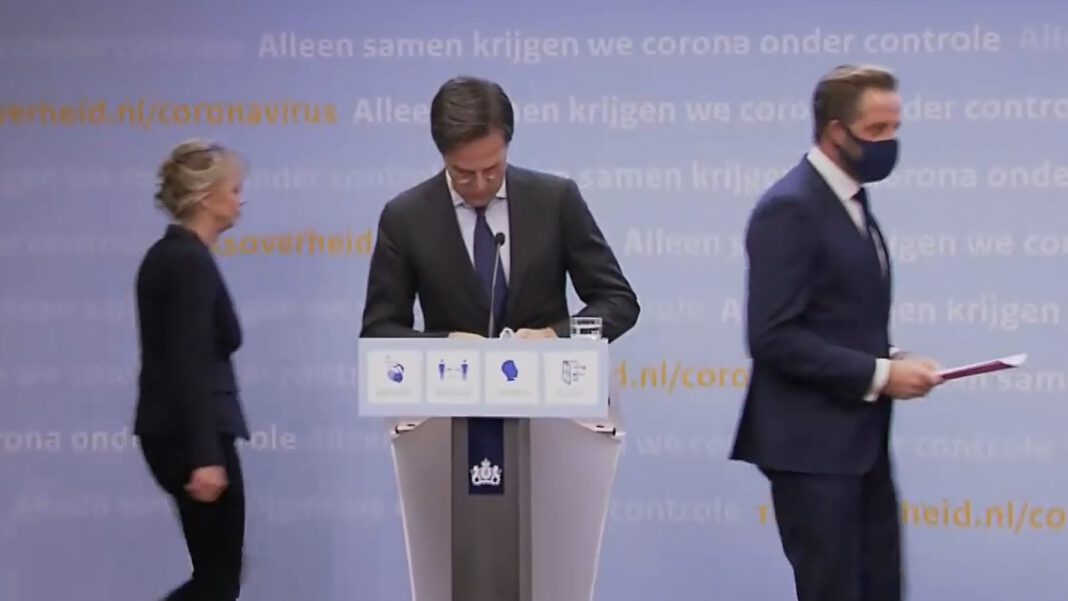 Photo-of-Rutte-De-Jonge-and-interpretor-during-press-conference-netherlands