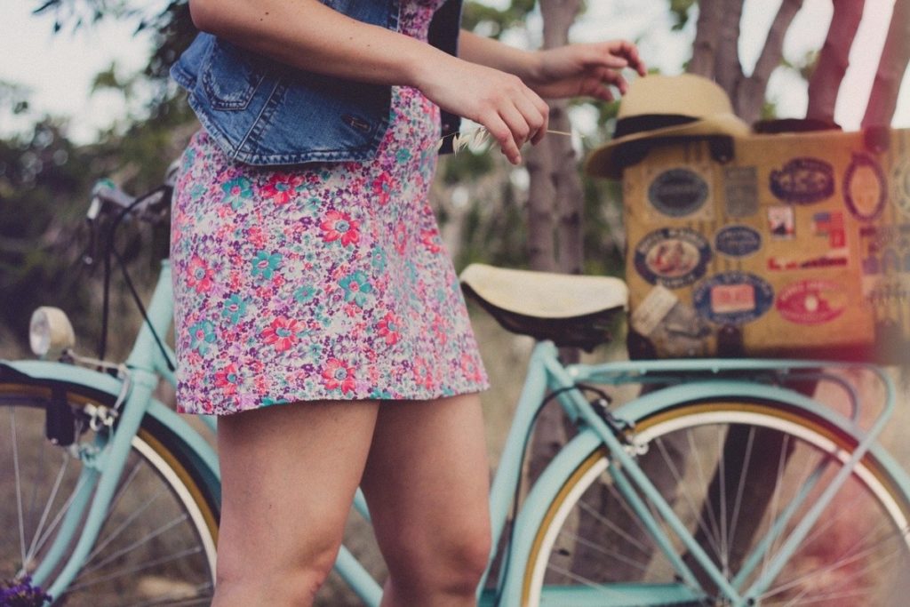 Girl with a bike