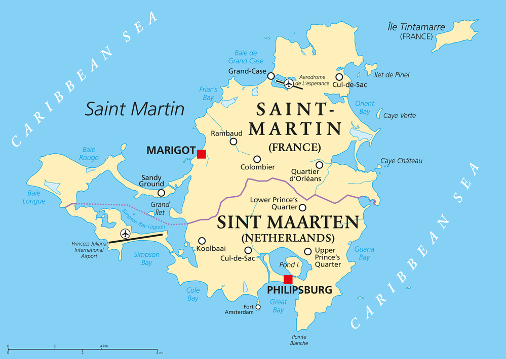 Saint-Martin-정치 지도