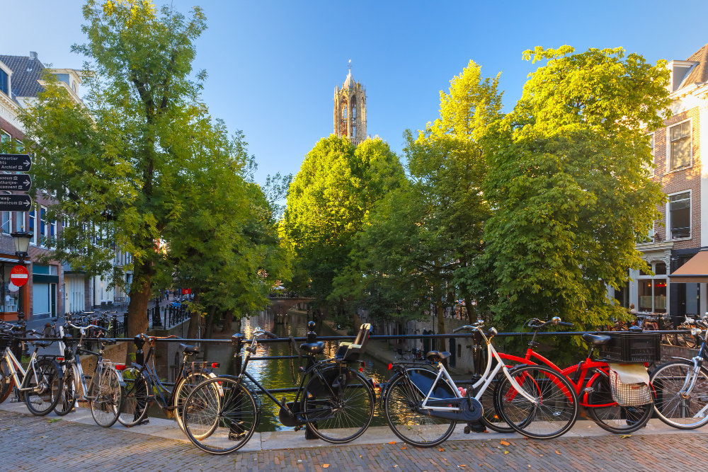 photo-of-Utrecht-with-bikes-parked-along-canal