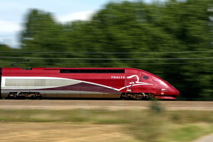 photo-of-thalys-train-zooming-along-track